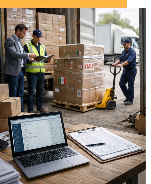 Доставка грузов из Италии: морские и авиаперевозки от 18612