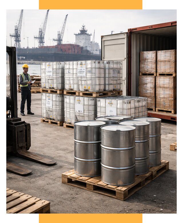 Доставка химического сырья из Индии от 258500 р. | СетСервис-Рск