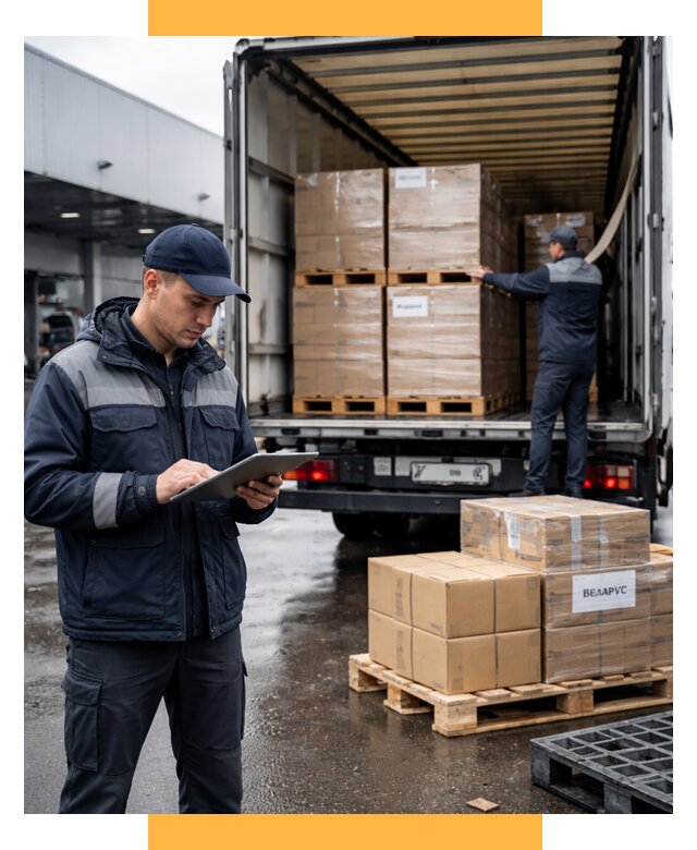 Доставка грузов из Беларуси от 15510 р. логистика СетСервис-Рск