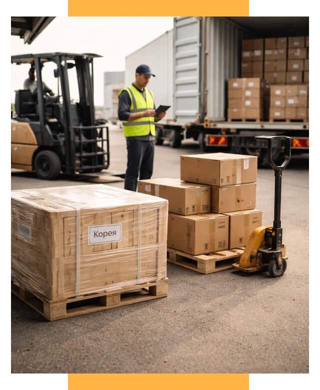 Доставка грузов в Корею из России от 36190 р. | СетСервис-Рск