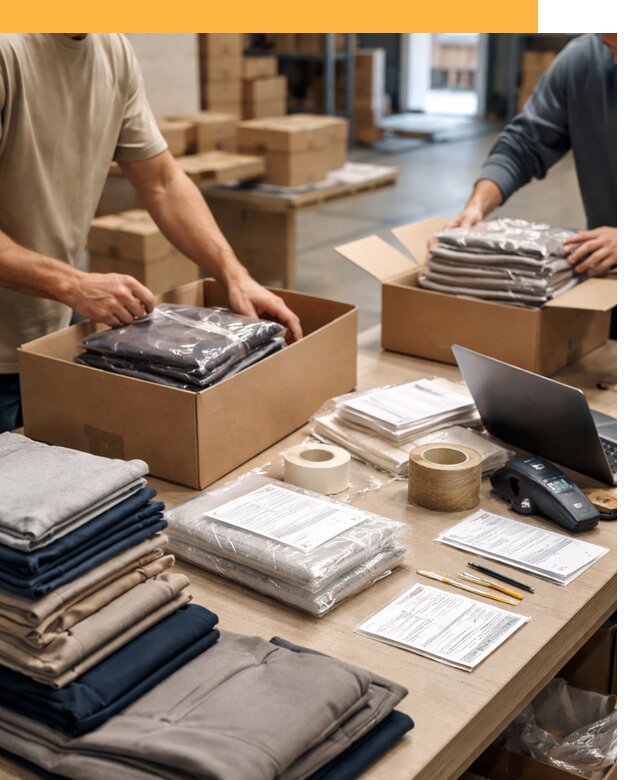 Перевозка одежды по миру от 7755 руб. с таможенным оформлением