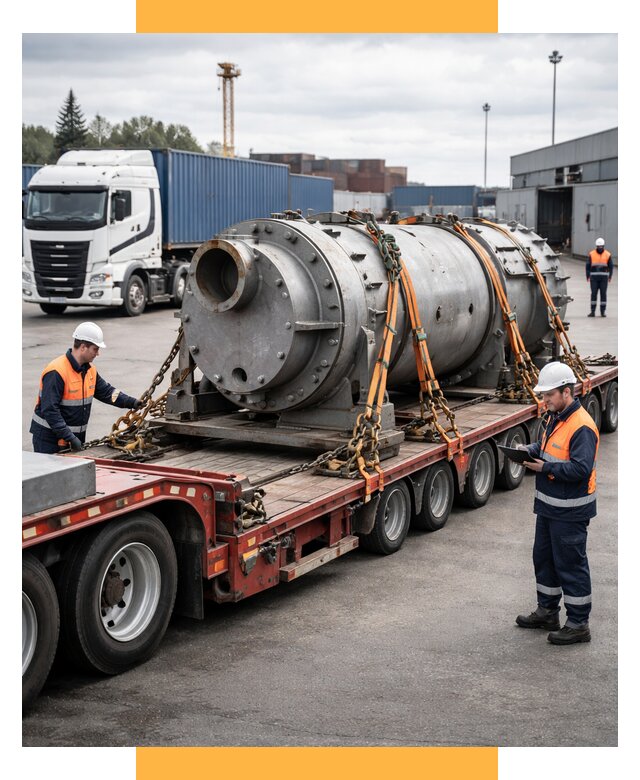 Перевозка тяжеловесных грузов под ключ от 155100 р. | СетСервис-Рск