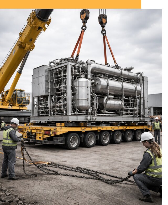 Перевозка тяжеловесных грузов по миру от 155100 руб